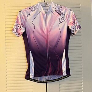 Santic Women’s Purple/Pink/White Cycling/Biking Jersey
